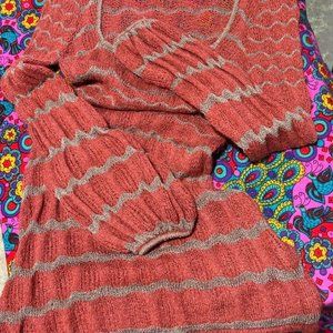 Vintage Crochet Dress - Burnt Orange